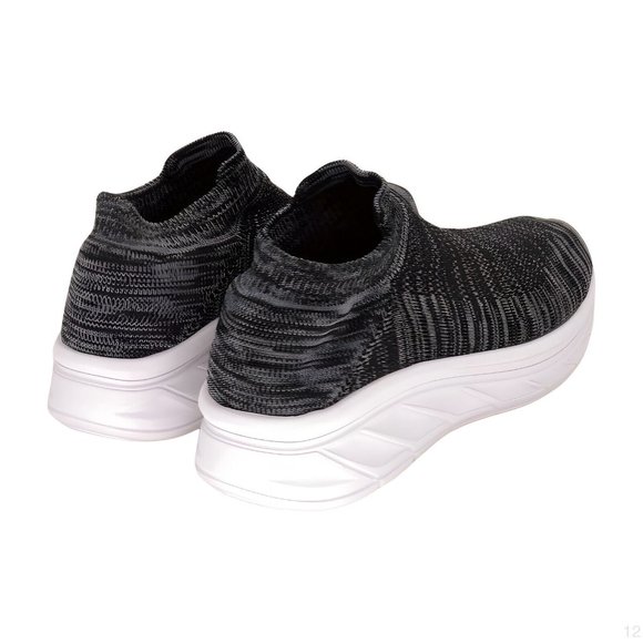 J/Slides Black Two-Tone Wren Knit Sneaker Womens Shoes, BLACK 2TKNIT, Size 10 - Picture 3 of 6